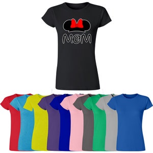 MOM Funny Cartoon Printed Short Sleeve T-Shirt Tee Funny Cartoon MOM Mother Shirt Cartoon Style T-Shirt Family Tshirt, Pullover shirt