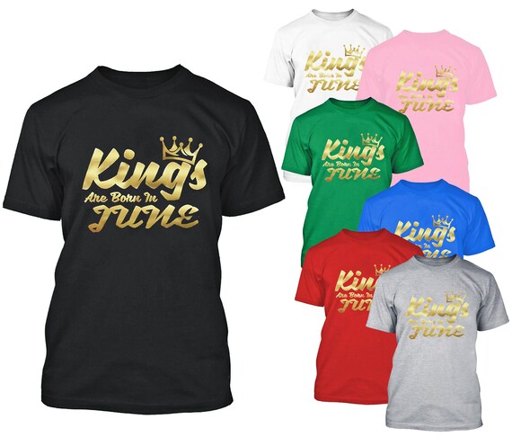 Kings Are Born In June Birthday Shirts African American Men Kings Are Born In June Birthday Shirts African American Men