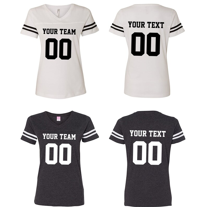 Personalized Football Shirt Football Jersey Customized Team Etsy