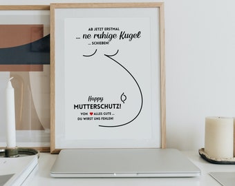 Farewell message for maternity leave from colleagues | Digital download | PDF file for download | Gift for pregnant women | By Netti Li Jae®
