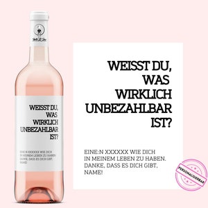 Obrigado por estar aqui | rótulo de vinho personalizado | para namorada, namorado, tia, tio, avó, avô, colega | Obrigado | Netti Li Jae®