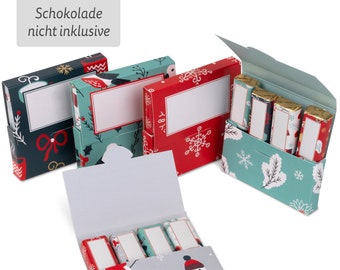 Weihnachten | Aufkleberset inkl. 5 Mini-Schachteln | Netti Li Jae ® für 5 personalisierte Geschenke (Weihnachtszeit)