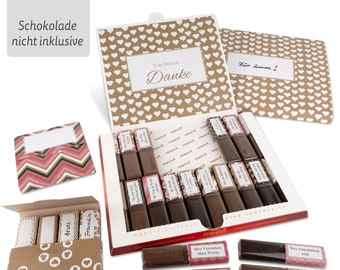 Love | Sticker set with premium banderole & 2 mini boxes for Merci chocolate | Netti Li Jae®