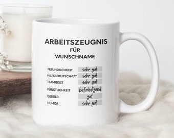 Report card style mug | Personalized mug for educators, teachers, or colleagues as a farewell or thank you gift | Netti Li Jae®