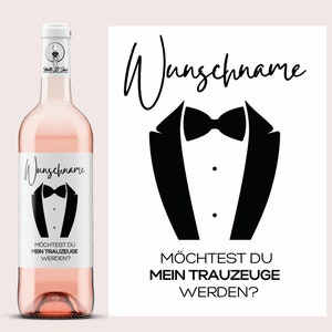 Trauzeuge fragen | Möchtest Du mein Trauzeuge werden | Personalisiertes Weinetikett | Trauzeugen Geschenk | Netti Li Jae®