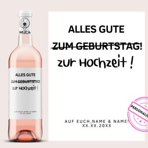 Regalo di nozze | Etichetta vino personalizzata | Buon matrimonio | regalo di nozze divertente | Netti Li Jae®