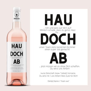 Kollegenabschied | Personalisiertes Weinetikett | Geschenk Ausstand und Renteneintritt | Abschiedsgeschenk von Kollegen | Netti Li Jae®