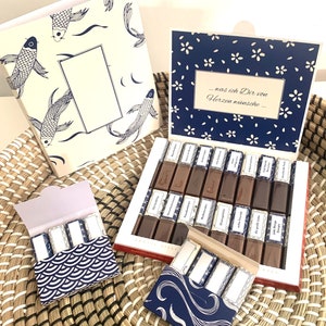 Bons voeux | Ensemble d'autocollants comprenant une banderole premium et des mini-boîtes aux motifs japonais | Netti Li Jae®