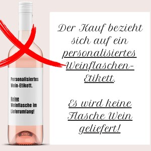 50 Geburtstag Personalisiertes Weinetikett personalisiertes Weingeschenk zum 50. Geburtstag Weinaufkleber 50 Netti Li Jae® image 2