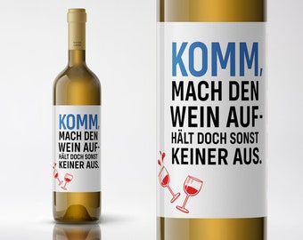 Geburtstagsgeschenk Weinetikett | Wein Etikett personalisiert | runder Geburtstag Geschenk | 30 40 50 60 | Freundin | Kollegin | Ruhestand