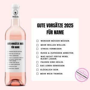 Etykieta na wino | Lista rzeczy do zrobienia | Dobre postanowienia na rok 2025 | Etykieta na wino spersonalizowana | Etykieta na wino | Netti Li Jae®