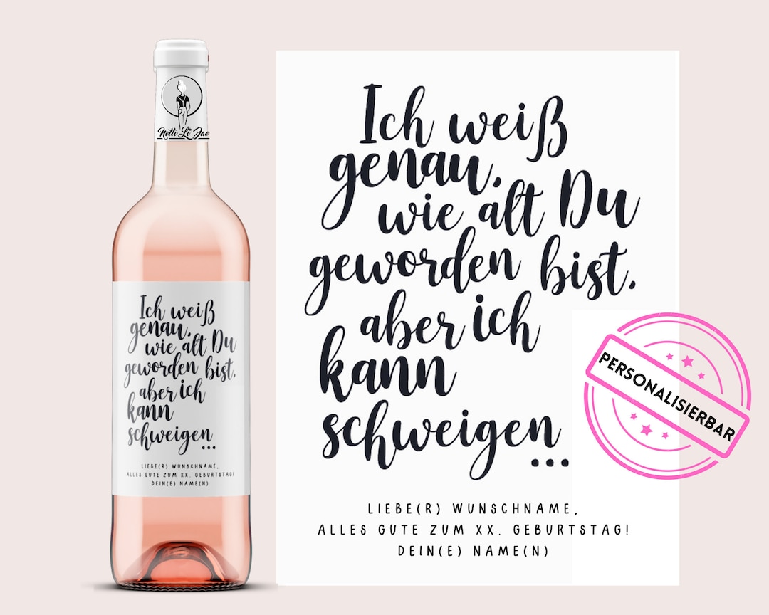 Geburtstag personalisiert Ich weiß genau, wie alt Du