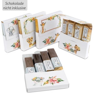 Aufkleberset inkl. 5 Mini-Schachteln | für 5 personalisierte Geschenke für Kinder | Netti Li Jae®