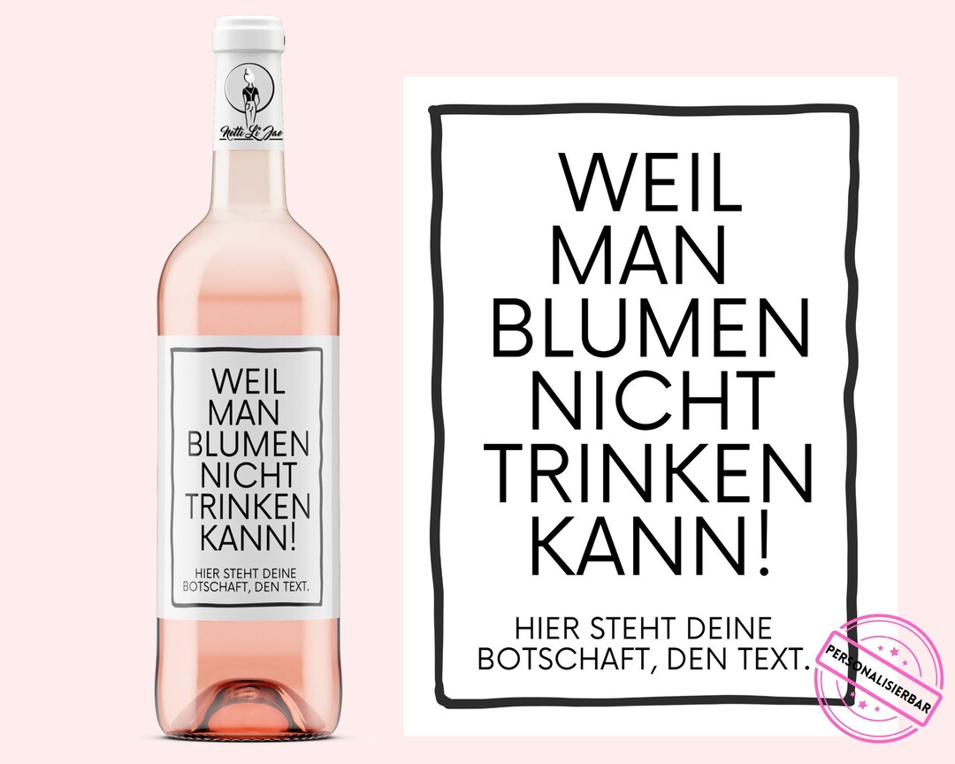 Geburtstag, Umzug, Einzug, Abschied Personalisiertes Weinetikett Weil