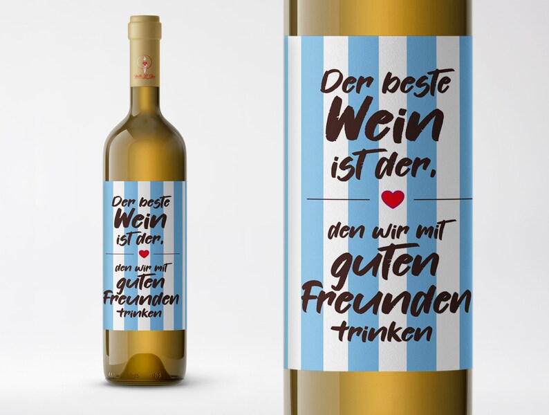 Der beste Wein ist der den wir mit guten Freunden trinken Etsy