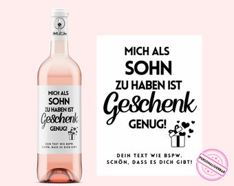 Papa Geschenk | Personalisiertes Weinetikett Vater | inkl. deiner Wunschbotschaft | Netti Li Jae®