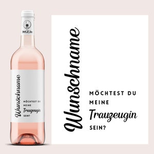 Questions pour les demoiselles d'honneur | Veux-tu être ma demoiselle d'honneur ? | étiquette de vin personnalisée | avec le nom souhaité | Questions de demoiselle d'honneur | Netti Li Jae®