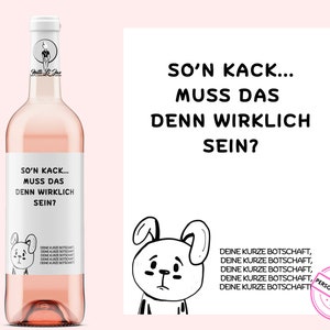 Kollegenabschied | Personalisiertes Weinetikett | So'n Kack |  Ausstand Umzug Renteneintritt | Abschiedsgeschenk Kollegen | Netti Li Jae®