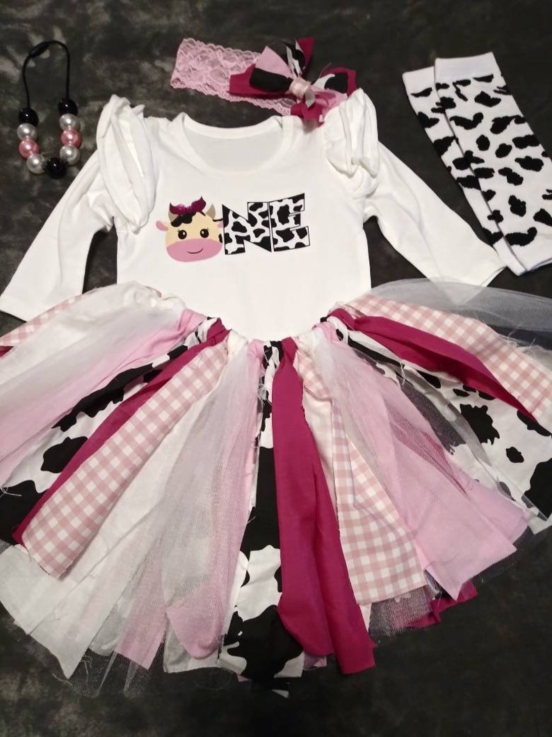 1st Birthday Cow Set