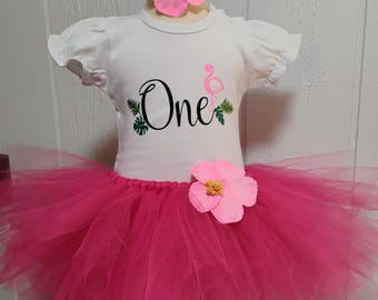 Tropical One First Birthday Tutu ONLY