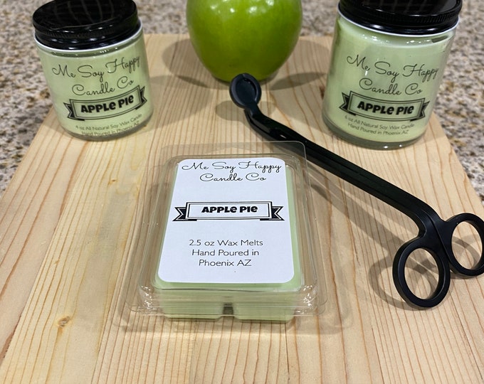 Apple Pie Scented Candles All Natural Soy Wax Candles