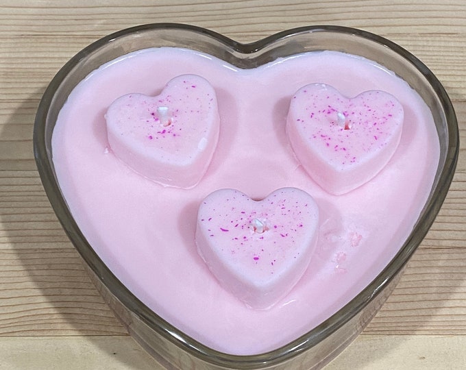 Heart Shaped Valentine’s Day Candle