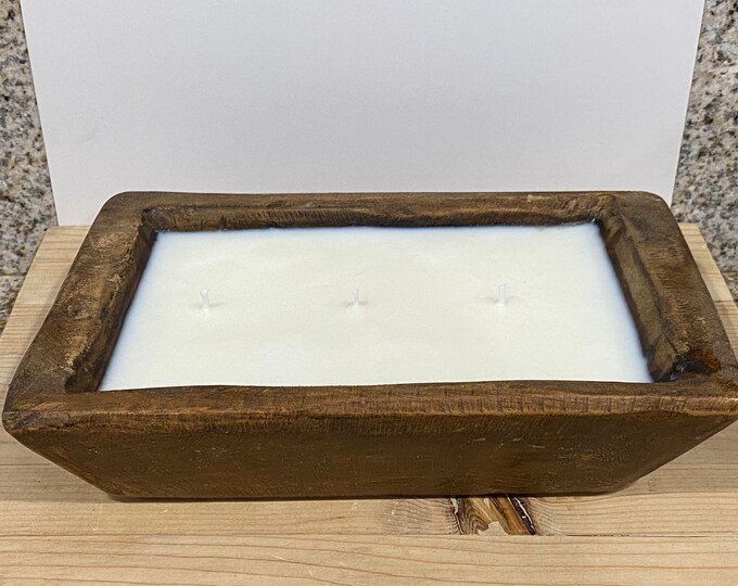 Oblong Dough Bowl Candle