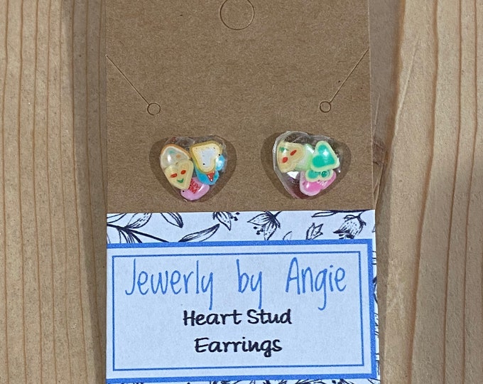 Heart Stud Earrings