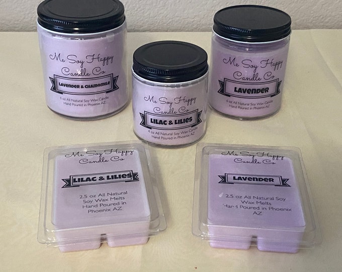 Lavender Chamomile Scented Candle