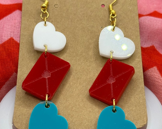 Heart Drop Earrings