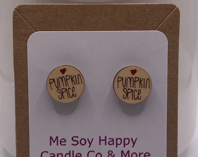 Pumpkin Spice Stud Earrings