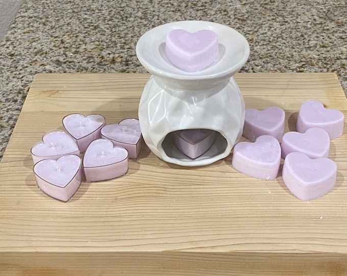 Wax Warmer Set with mini melts and tea lights