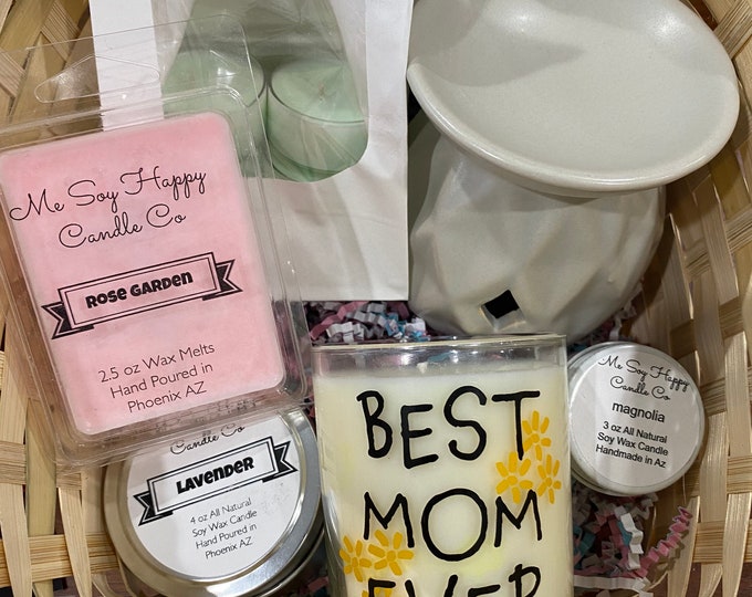 Mother’s Day Candle Gift Basket