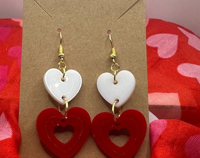 Double Heart Earrings