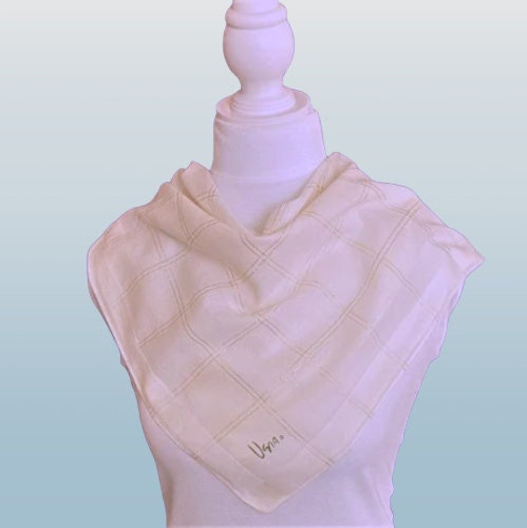 Vera Cotton Neck Scarf 24 Inch Vintage Designer Women's Accessories Etsy