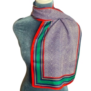 Glentex Designer Colorful Neck Scarf 13.25 x 44 Inch Vintage Women&#39;s Accessories