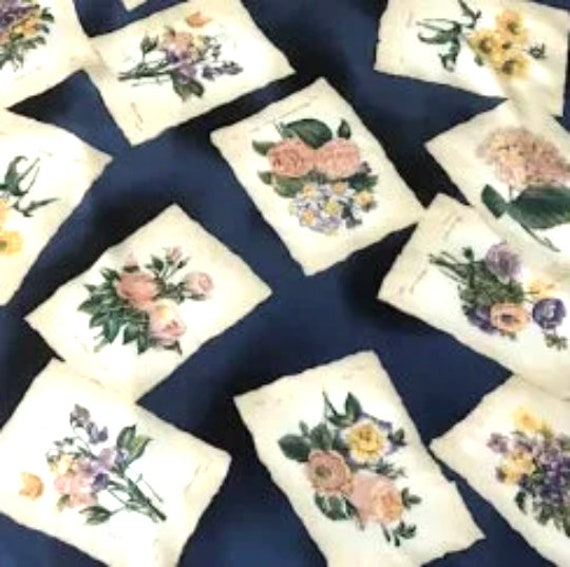 Ginnie Johansen Floral Silk Scarf 32 Inch Vintage… - image 3