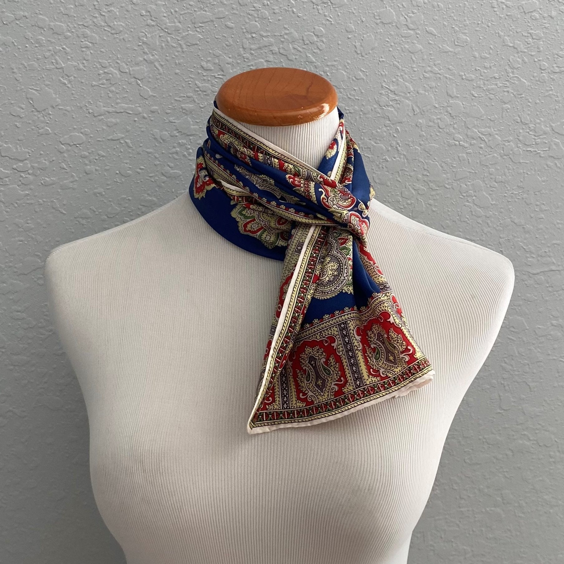 Vintage Neck Scarf/ Fashion Accessories/ Vintage Scarf Apparel | Etsy