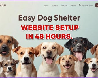 Nonprofit Fundraising Website Setup | Charity, NGO, Animal Shelter (Blogger CMS) Plus Shop Feature