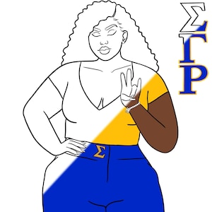 Sigma Gamma RHO Sorority Plüsch Größe Predrawn Outlines /College Grad/ DIY Canvas/ Party/ png svg digital download/ high quality/