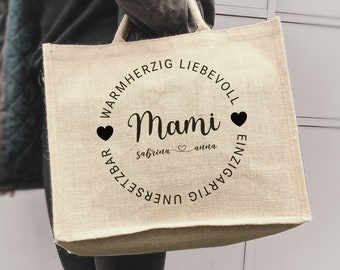 Personalisierte Tasche |Juteshopper | Einkaufstasche | Tragetasche | Mama Geschenk | Geschenk Freundin | Marktasche | Einkaufstasche |