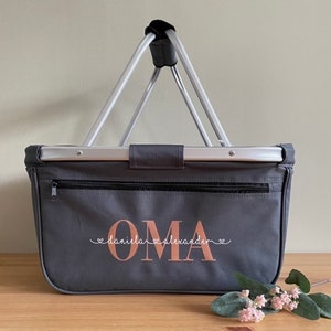 Personalisierter Einkaufskorb mit deinen Namen & Wunschperson z.B.Mom/Oma/Mama/Tante etc, Muttertagsgeschenk Oma Mama, Geburtstagsgeschenk Bild 6