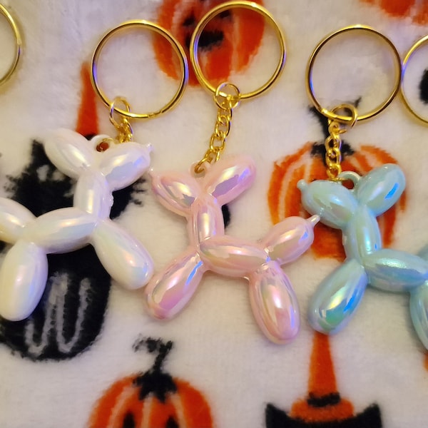 Handmade Balloon Dog Keychain Accessory