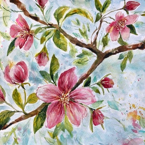 Fiori di melo - dipinto originale