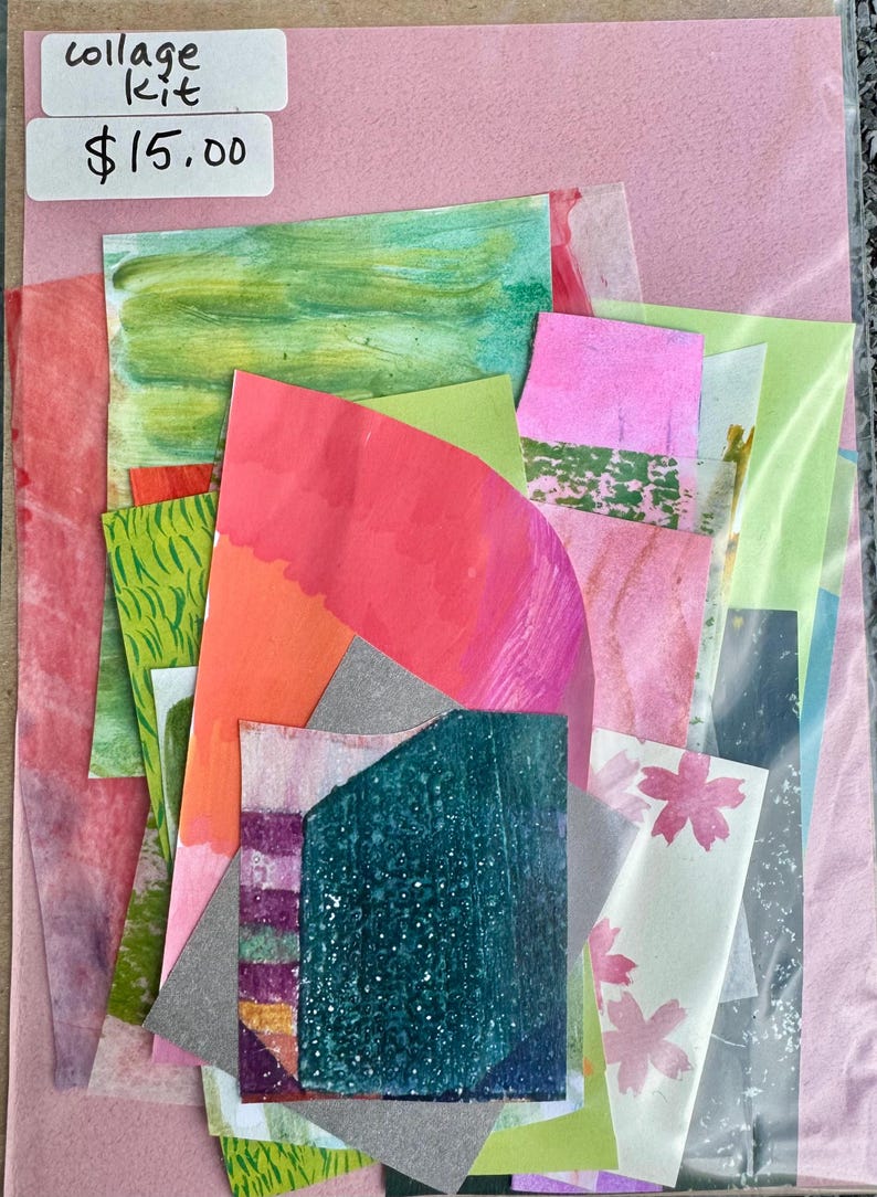 Vcollage Kit Handmade Collage Kits - Etsy