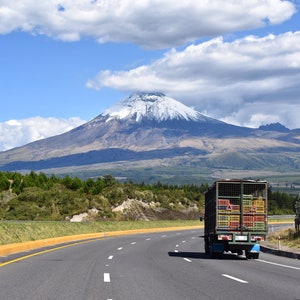 Cotopaxi Volcano, 8x10 Matted Print