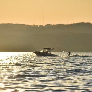 Golden Hour Wakeboarder, 8x10 Matted Print