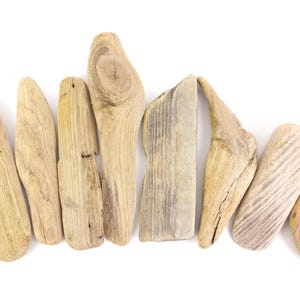 8 piezas pequeñas de madera flotante plana de 12 a 19 cm (5,2 a 7,4 pulgadas) Tablas de madera flotante Material de arte para marcos, pinturas Llaveros rústicos Tarjetas de lugar oceánicos