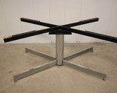 Rare Berthold Muller Solid Steel Flat Bar Table Base 1950 39 s Mid Century Danish Industrial Modern Florence Knoll Era
