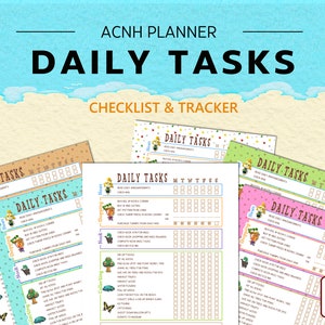 Animal Crossing Weekly Planner, Daily Tasks, New Horizons 2.0 Update ...